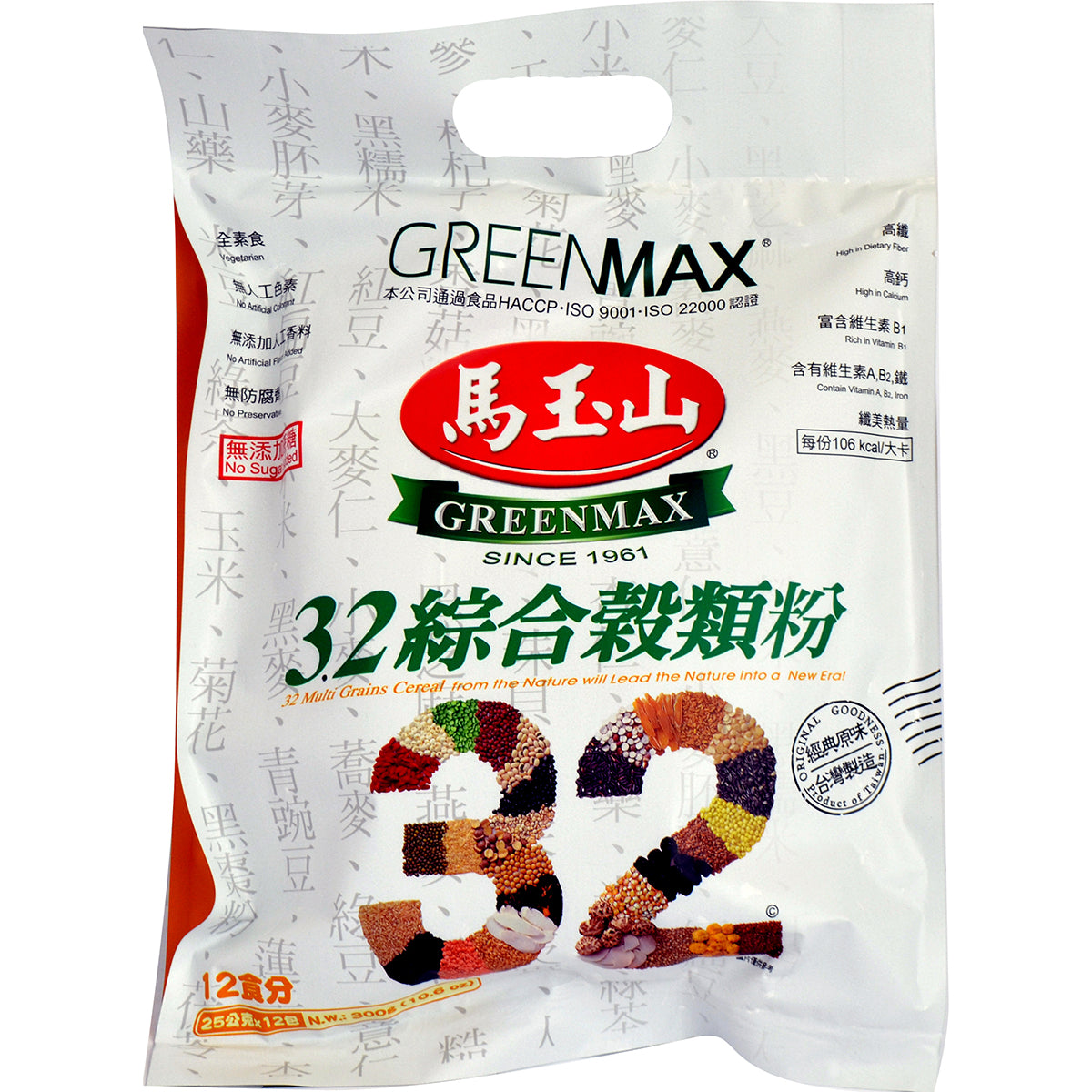 Greenmax 32 Multi Grains Cereal (10.6 OZ)