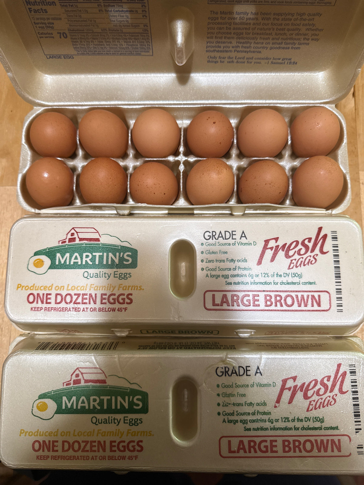 Fresh Large Brown Eggs (36 ct )