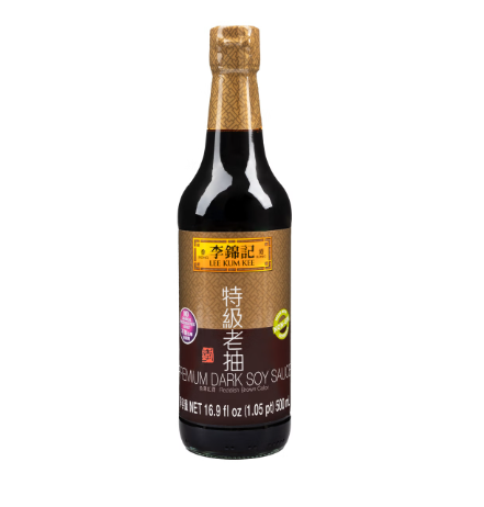 Lee Kum Kee Premium Dark Soy Sauce 500 ml (2 bottles)