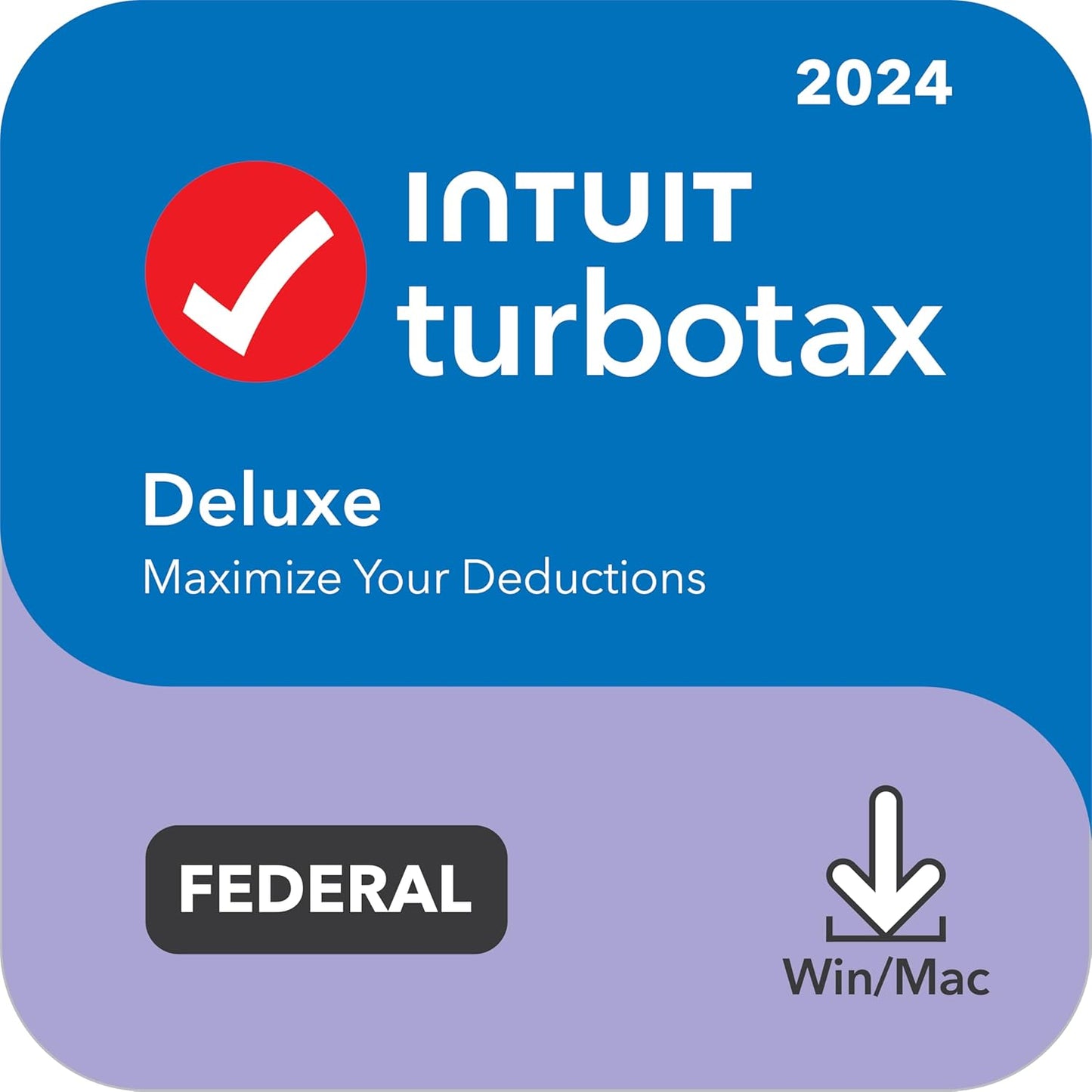 TurboTax Deluxe 2024 Tax Software, Federal & State Tax Return [PC/MAC Download]