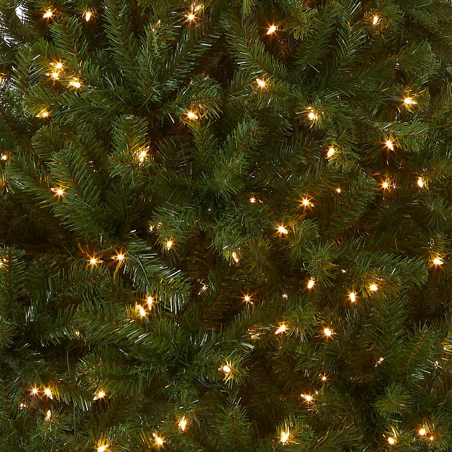 National Tree Company Pre-Lit Artificial Full Christmas Tree, Green, North Valley Spruce, White Lights, Includes Stand, 4.5 Feet